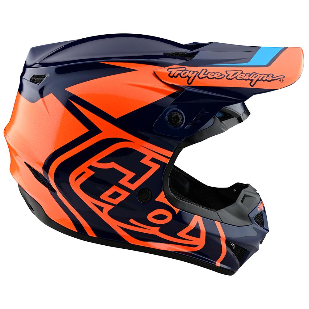 Casco de Moto Gp Azul/Naranjo Troy Lee Designs - Rideshop