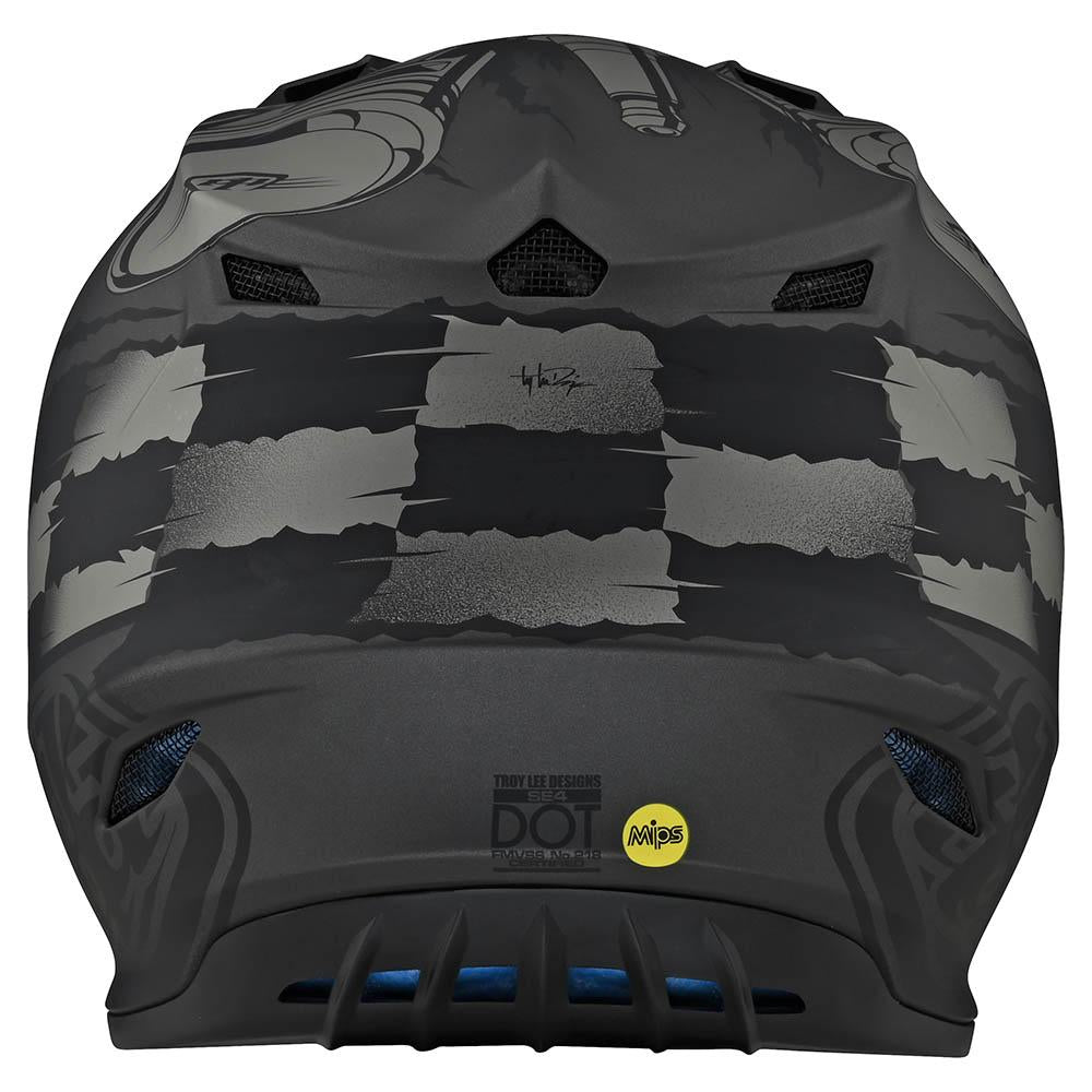 Casco de Moto Se4 Polyacrylite Strike Negro/Gris Troy Lee Designs - Rideshop