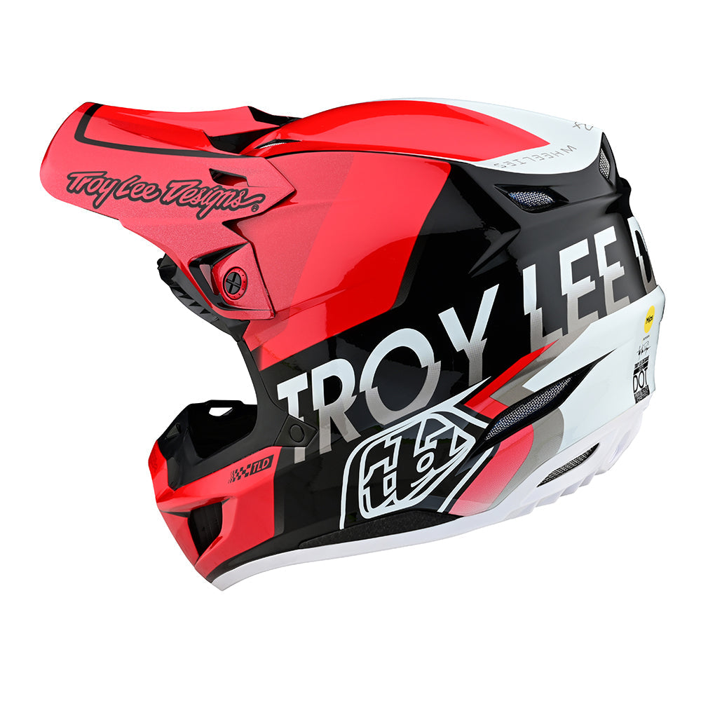 Troy Lee Designs Casco de Moto SE5 Composie Qualifier Rojo / Negro - Rideshop