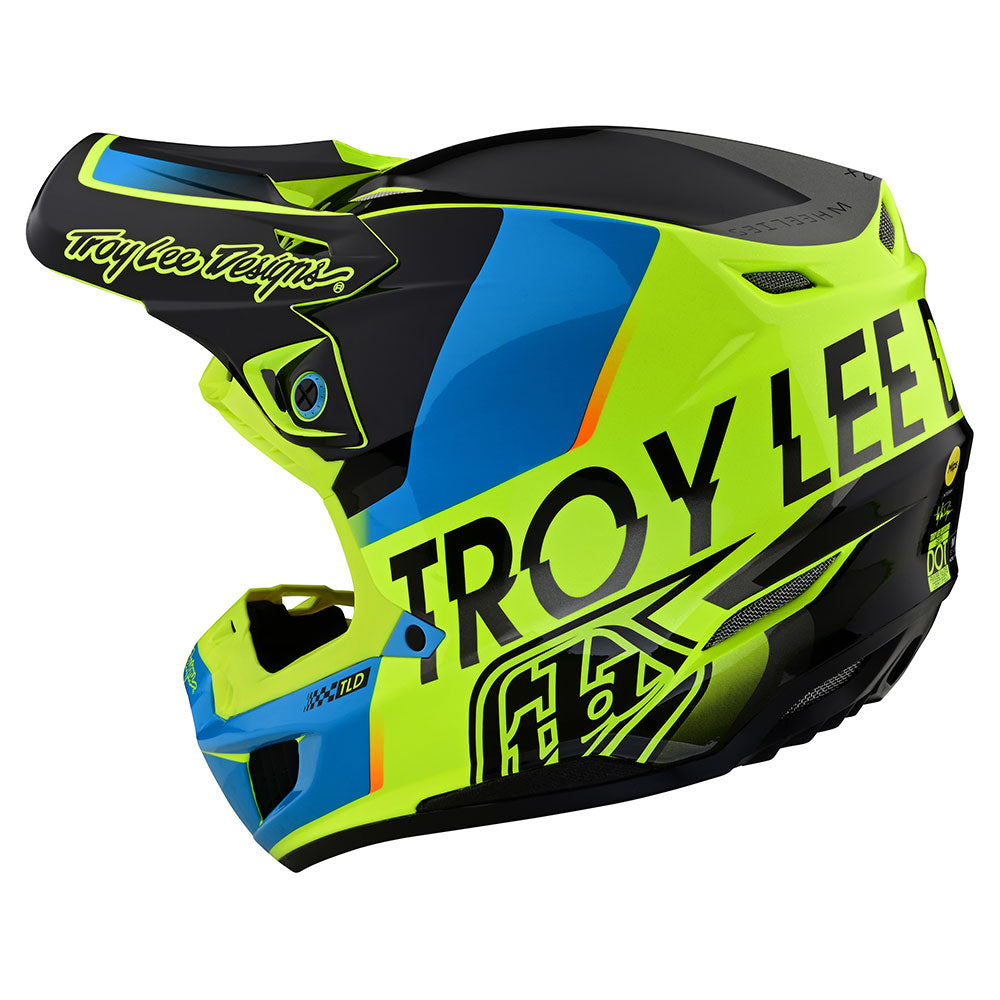 Troy Lee Designs Casco de Moto SE5 Composite Qualifier Amarillo - Rideshop