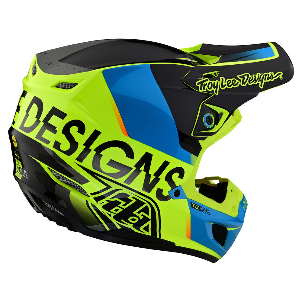 Troy Lee Designs Casco de Moto SE5 Composite Qualifier Amarillo - Rideshop