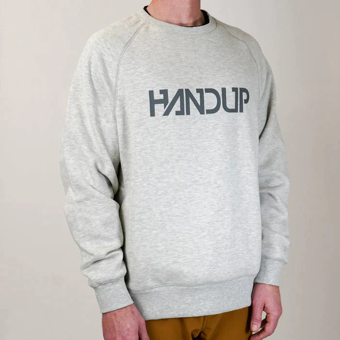 Polerón Handup CREWNECK BONE GREY - Rideshop