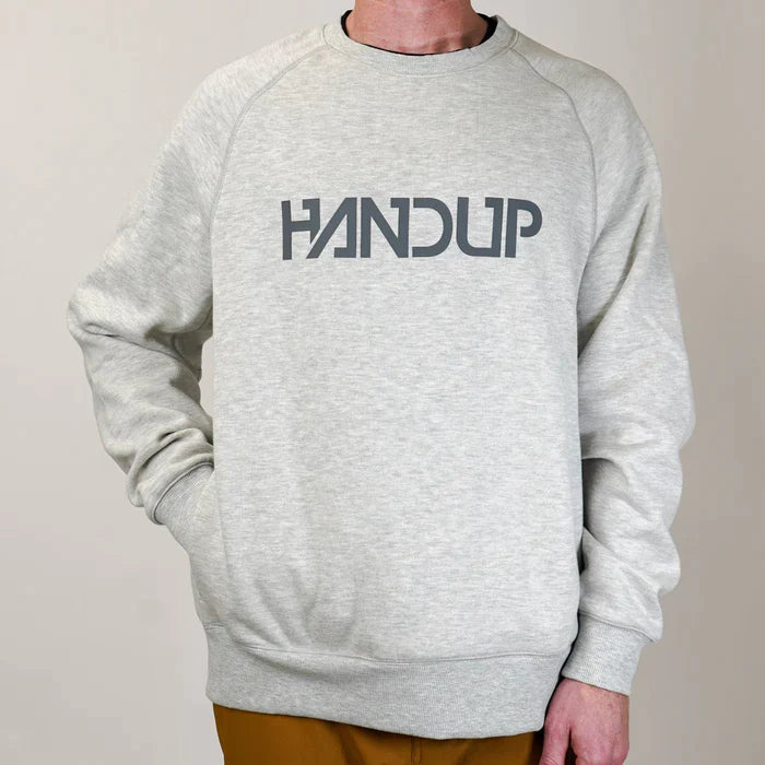 Polerón Handup CREWNECK BONE GREY - Rideshop