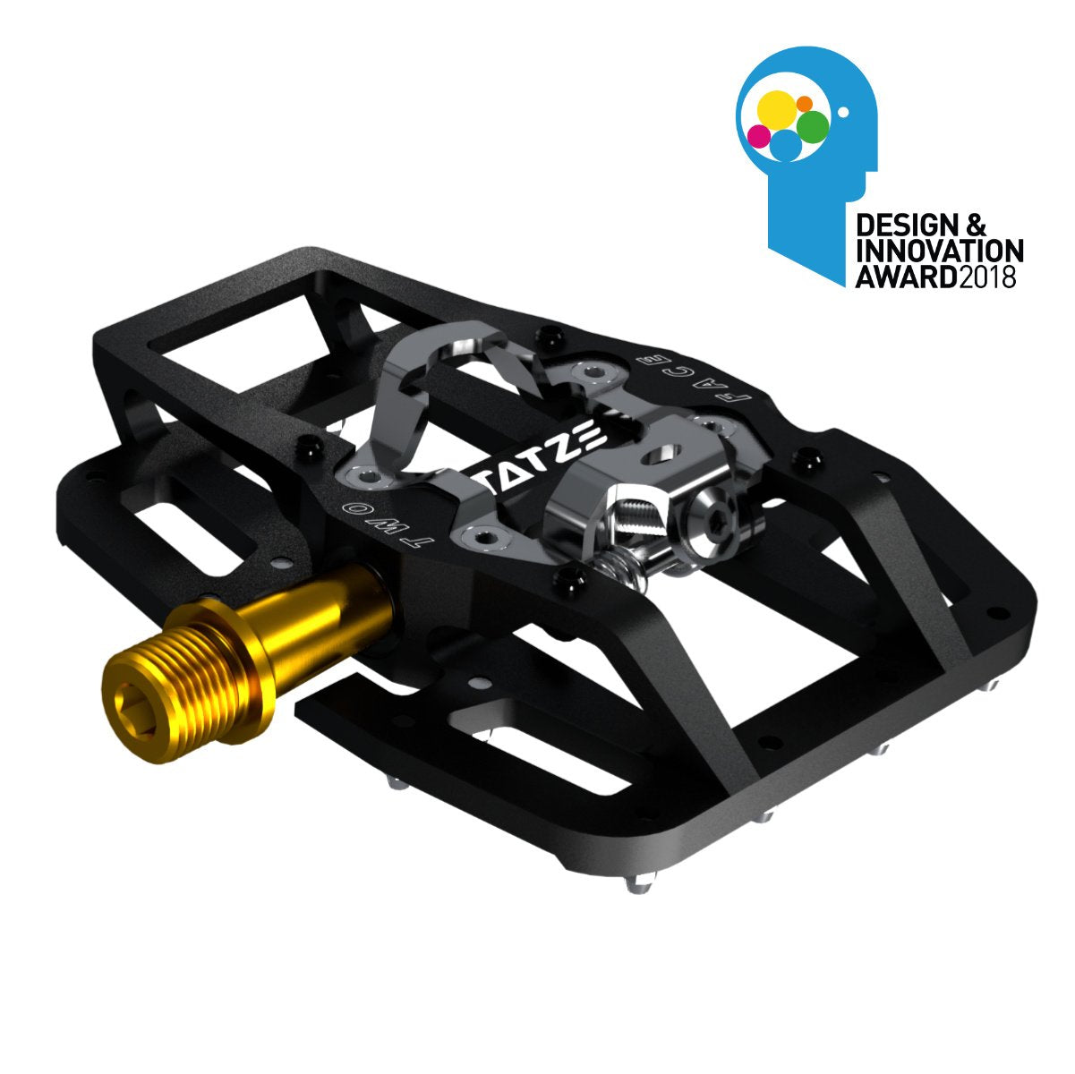 Pedal de Plataforma y Fijación Two-Face Titanio Tatze - Rideshop