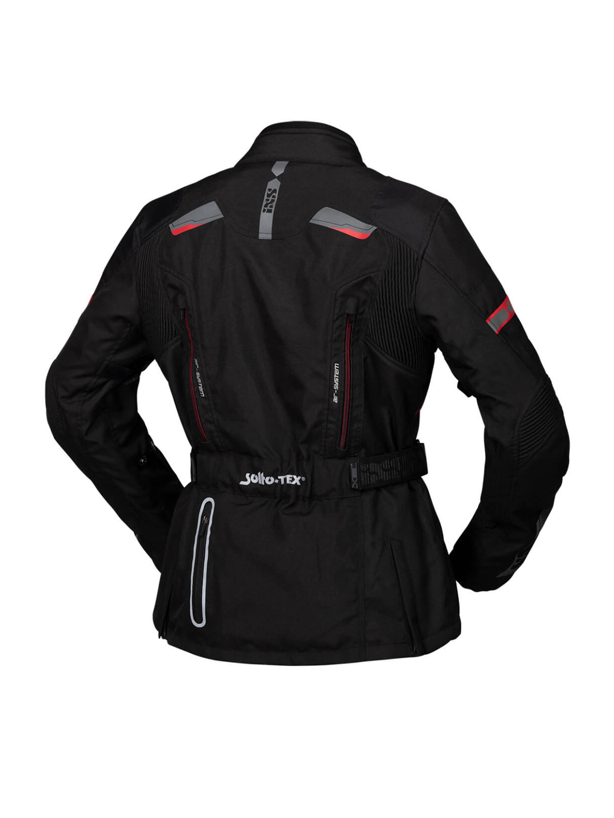 IXS Chaqueta Tour De Mujer Liz-St Negra Rojo - Rideshop