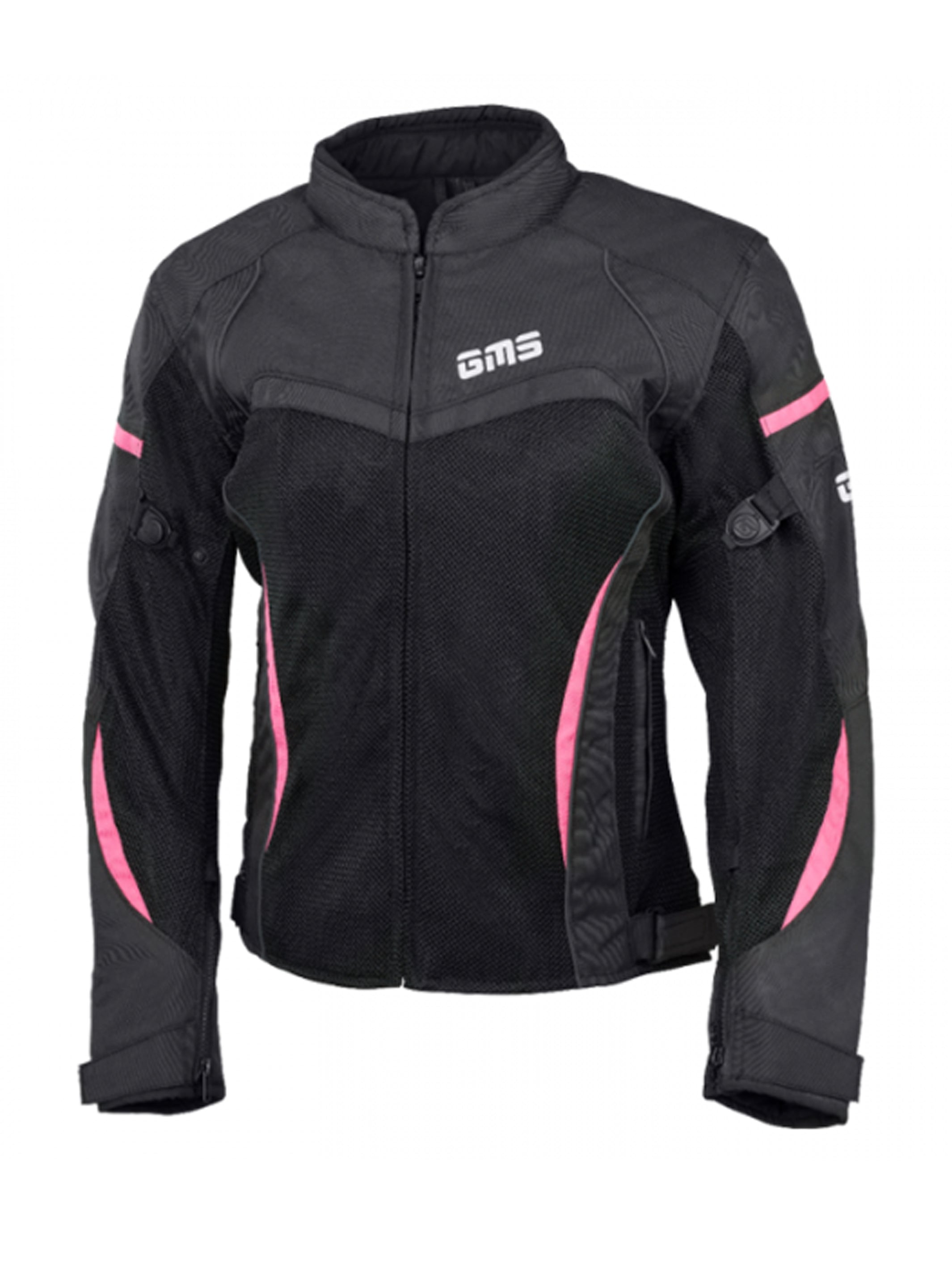 Chaqueta de moto GMS para mujer Tara mesh negro rosado - Rideshop