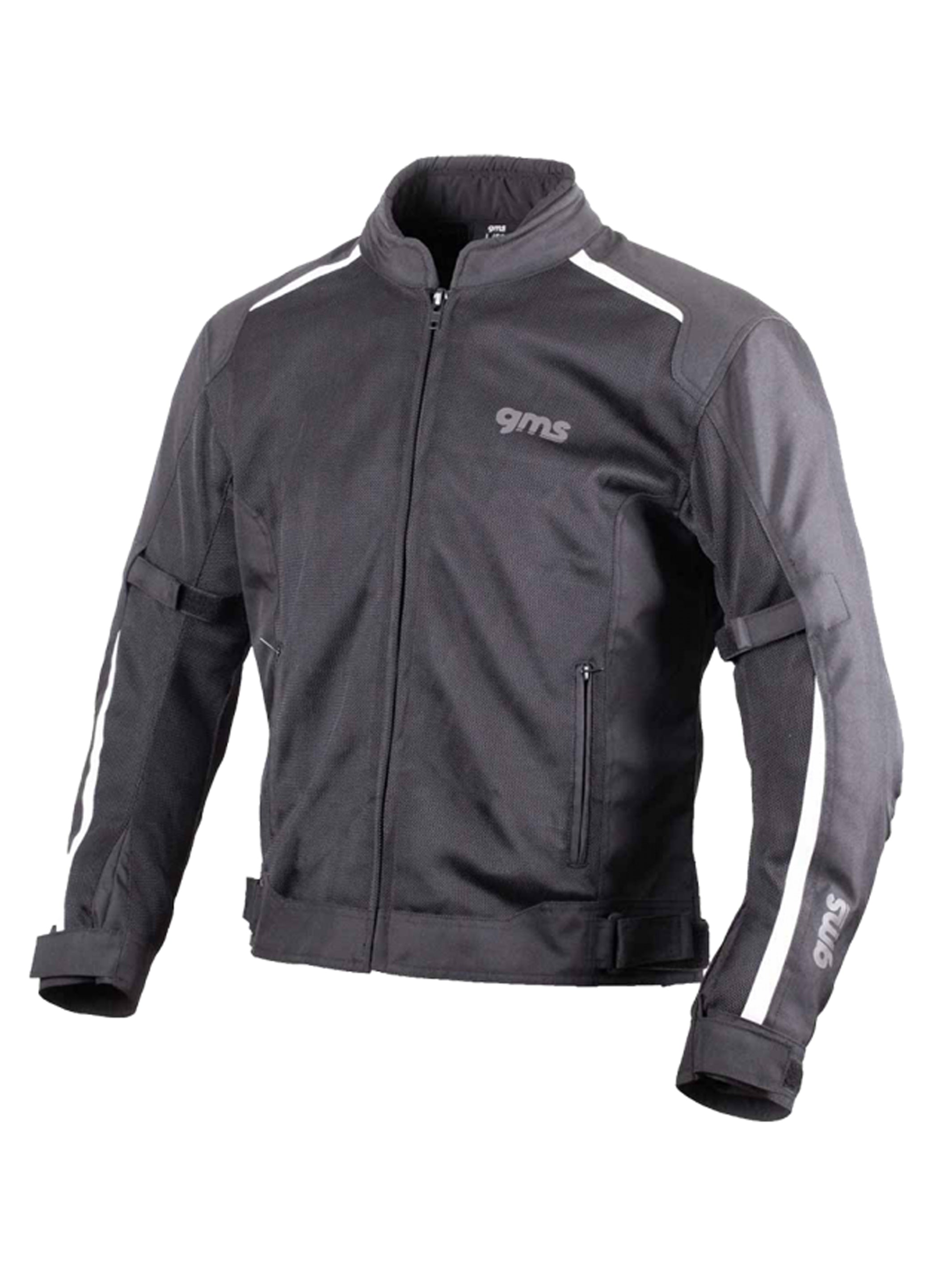 Chaqueta de moto GMS outback evo negro blanco - Rideshop