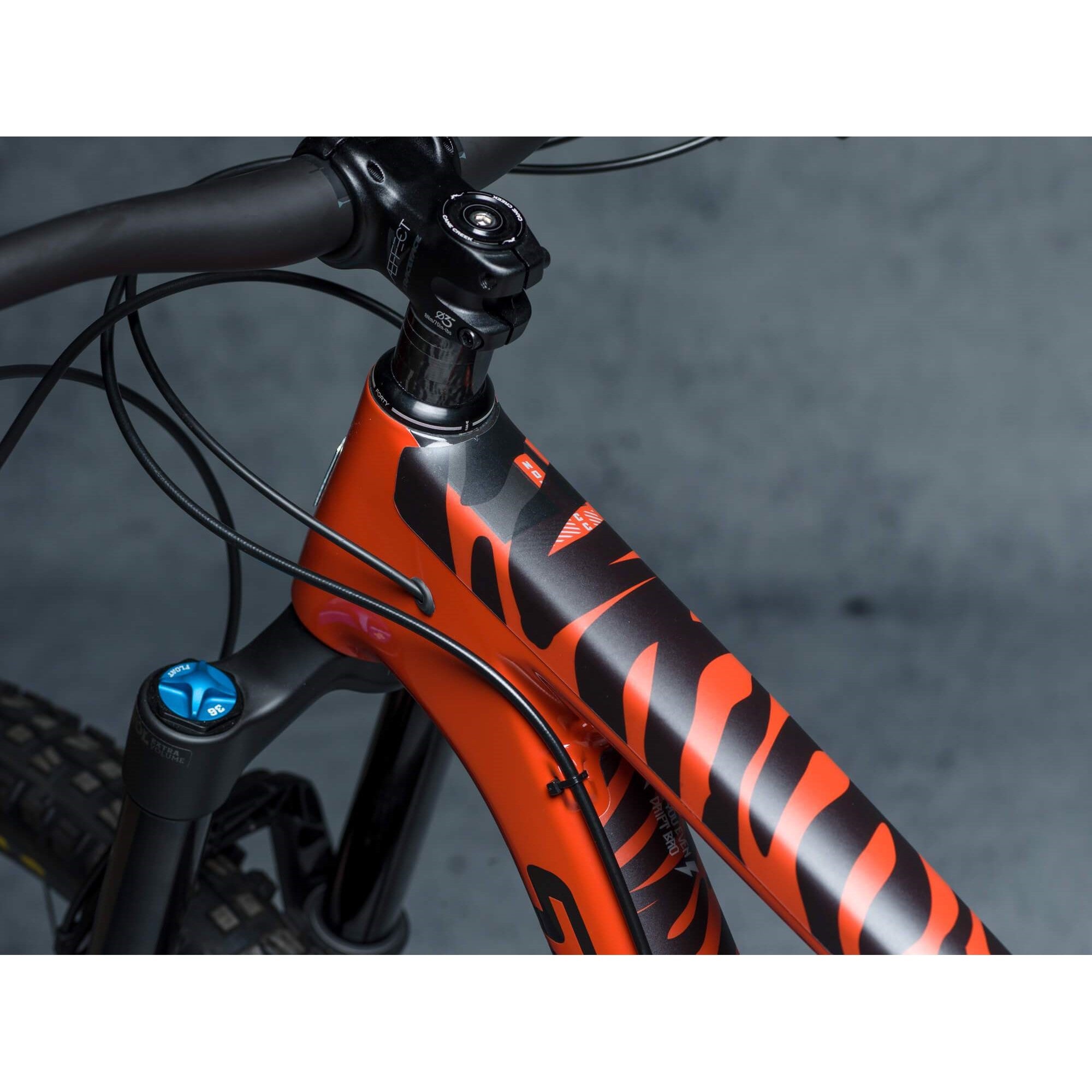 Protector Cuadro Bicicleta Pro Full Zebra Negro DyedBro - Rideshop