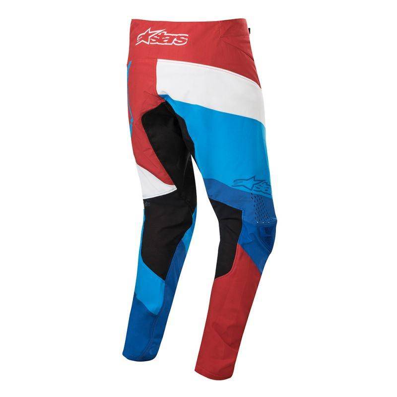 Alpinestars - Pantalón Moto Techstar Burgundy White Blue-Rideshop