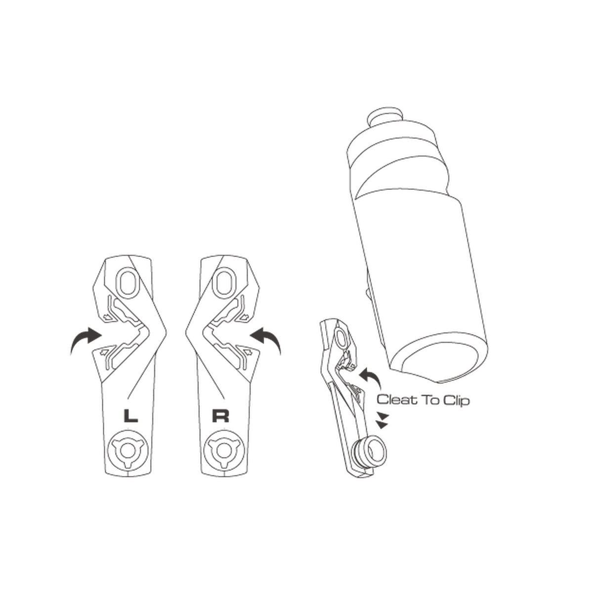 Birzman Caramagiola con BottleCleat White - Rideshop