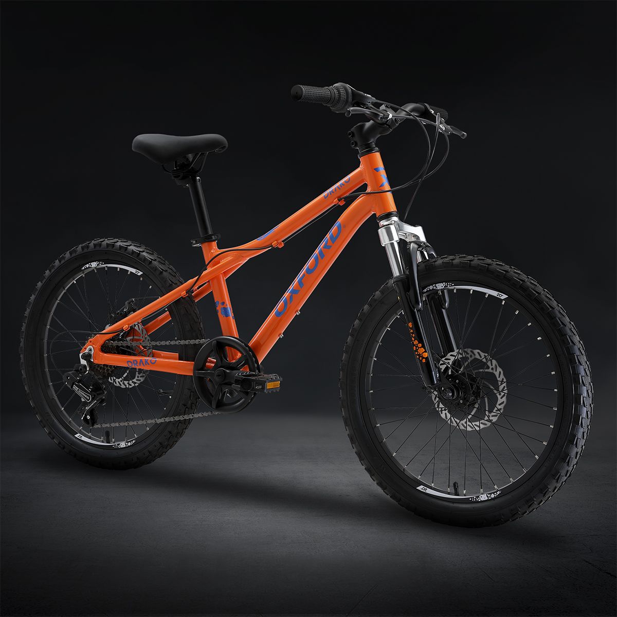 Oxford Bicicleta Infantil Drako Suspensión Aro 20 Naranja/Azul - Rideshop