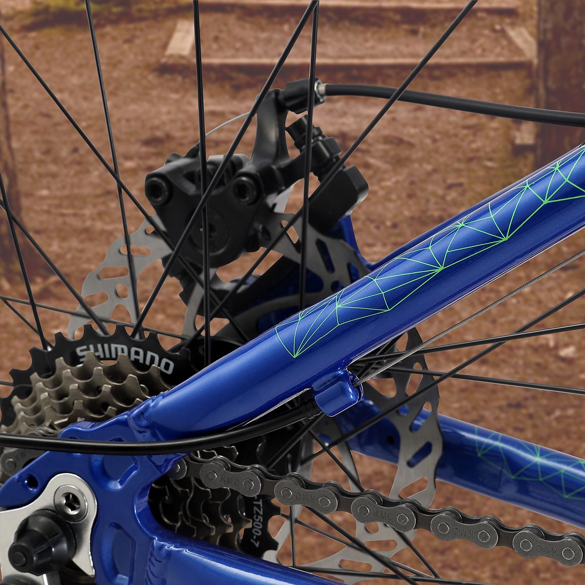 Oxford Bicicleta Aro 27.5 Merak 1 Azul/Blanco - Rideshop