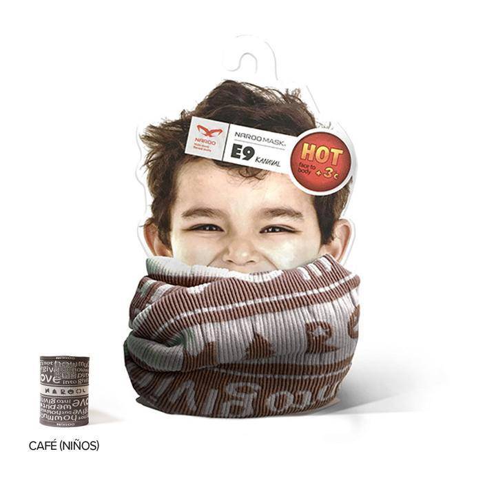 Bandana De Invierno Kids Reversible E9 -Brown - Rideshop