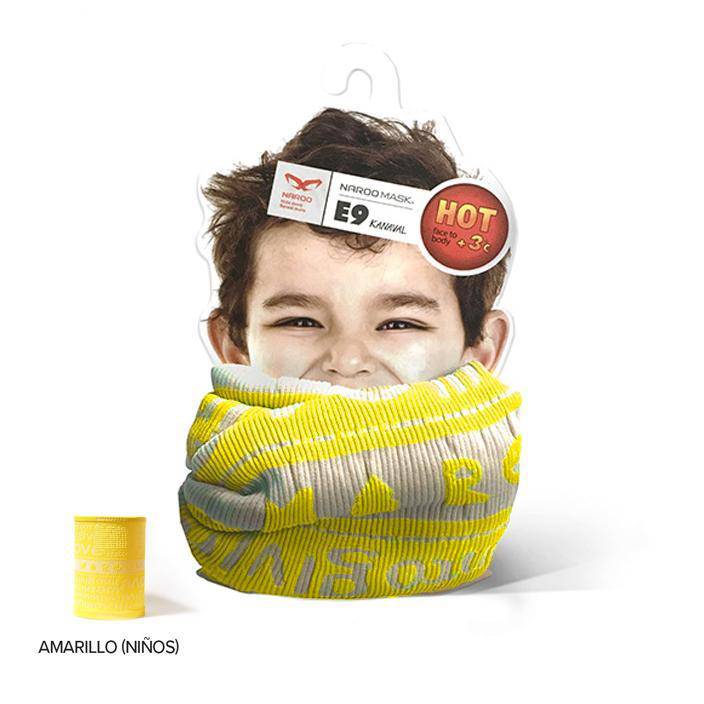 Bandana De Invierno Kids Reversible E9 -Yellow - Rideshop