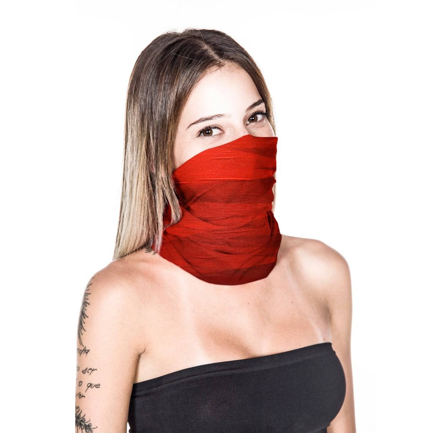 Bandana Multifuncional Protección UV E3 - Roja - Rideshop