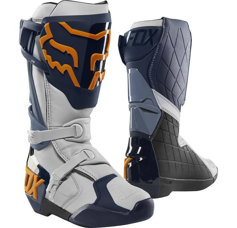 Botas Moto Comp R Azul Marino/Naranjo Fox Racing - Rideshop