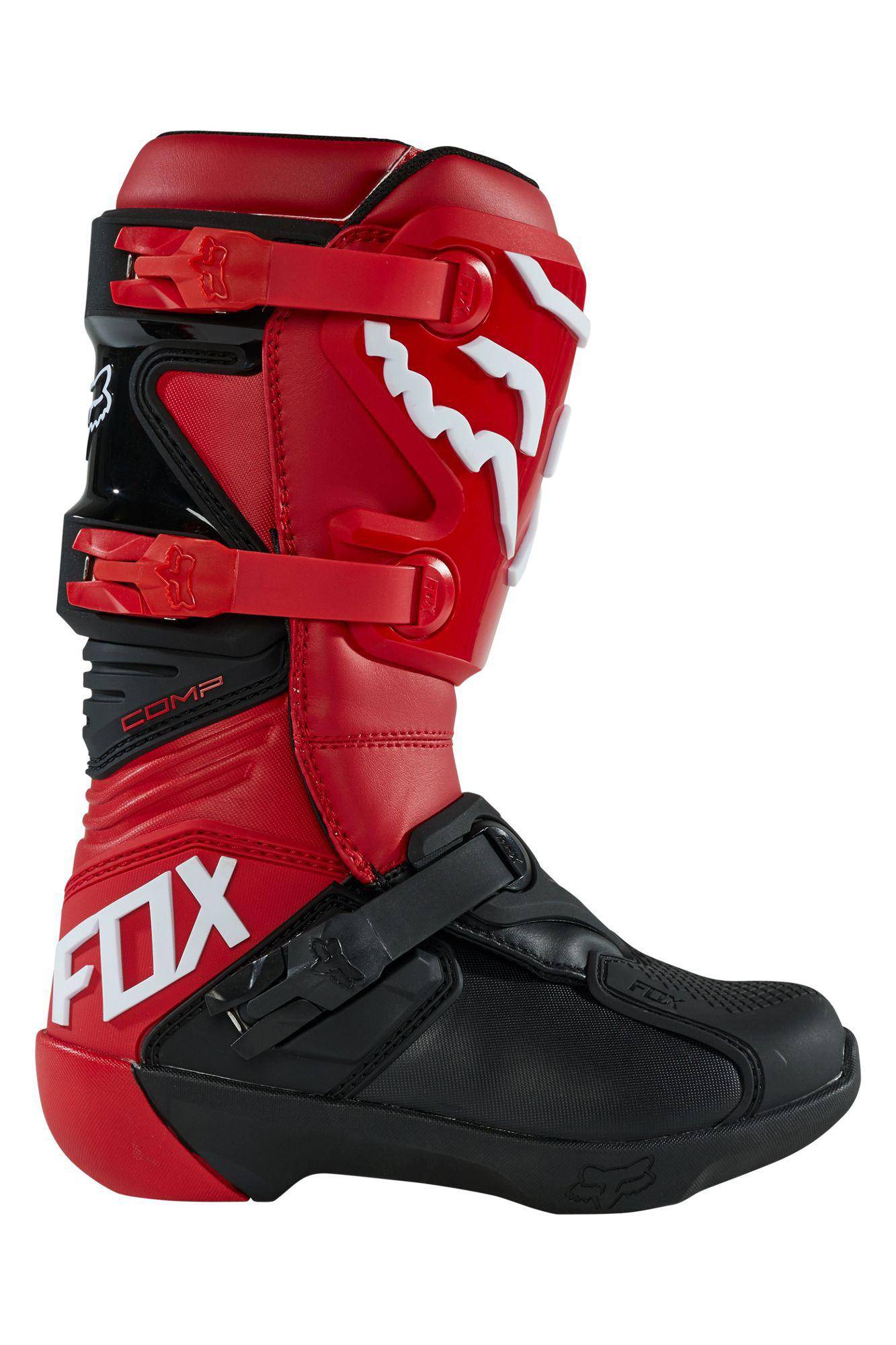 Botas Moto Niño Comp Rojo Fox Racing - Rideshop