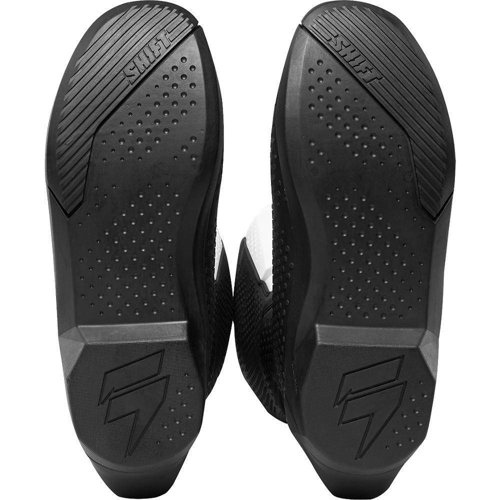Botas Moto White Label Blanco Negro Shift - Rideshop