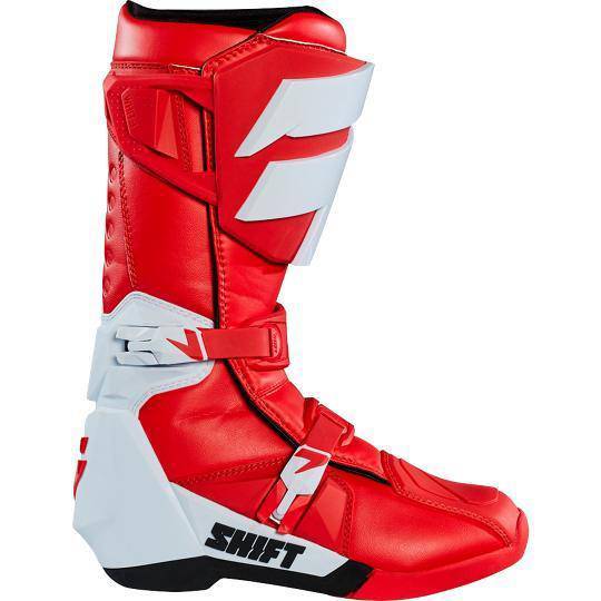 Botas Moto White Label Rojo Shift - Rideshop