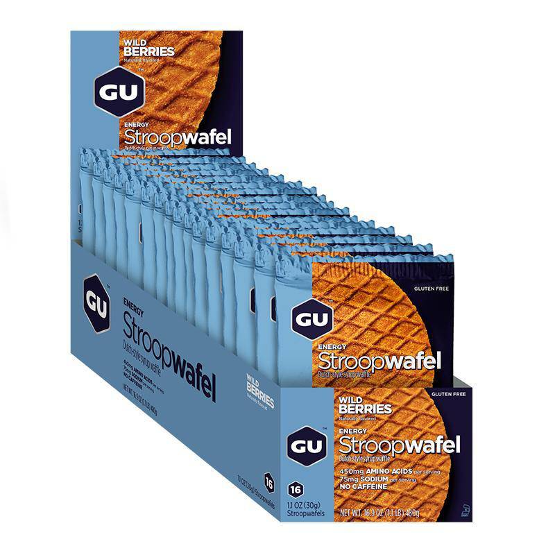 Caja de Waffles Wild Berry (GF) GU Energy - Rideshop