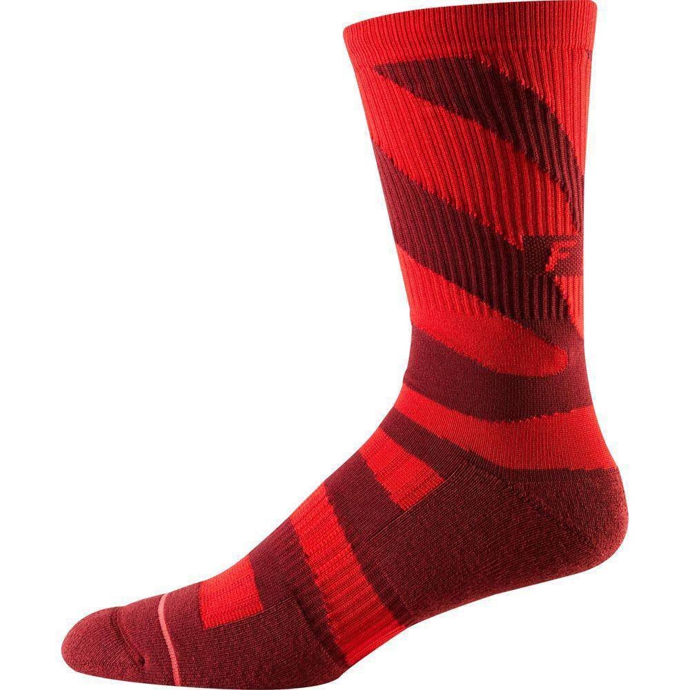 Calcetines Bicicleta 8" Trail Cushion Rojo Fox--Rideshop