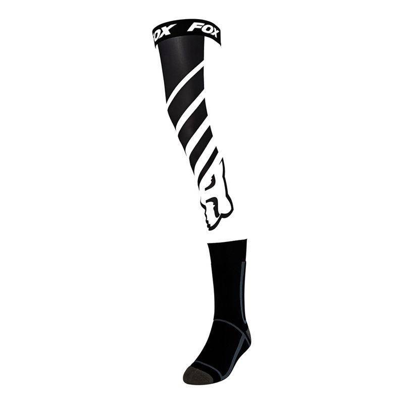 Calcetines Knee Brace Mach One Negro/Blanco Fox Racing - Rideshop