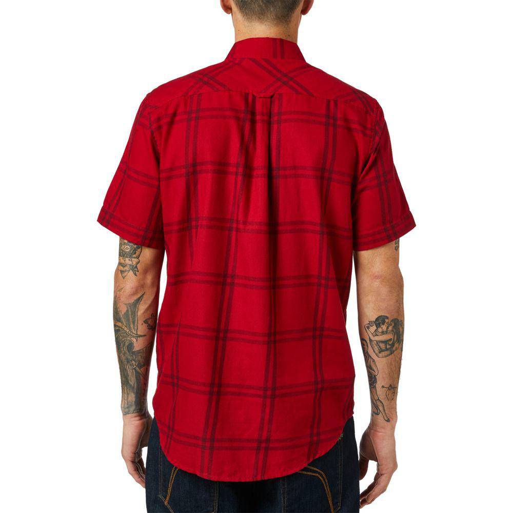 Camisa Lifestyle Brake Check Rojo Fox Racing- - Rideshop