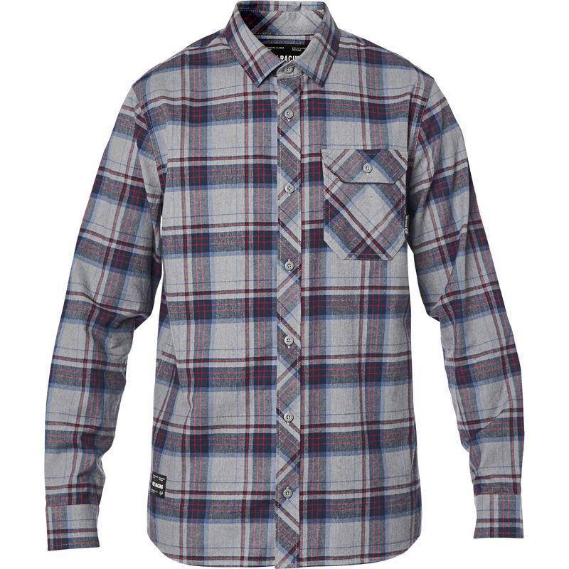 Camisa Lifestyle Manga Larga Gamut Stretch Gris Fox Racing - Rideshop