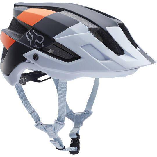 Casco Bicicleta Flux Gothik Negro Blanco Naranjo Fox Racing - Rideshop