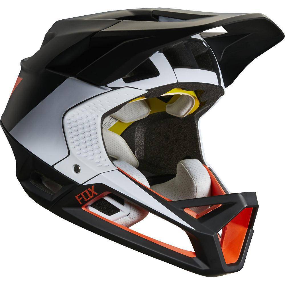 Casco Bicicleta Proframe Gothik Negro Blanco Naranjo Fox Racing - Rideshop