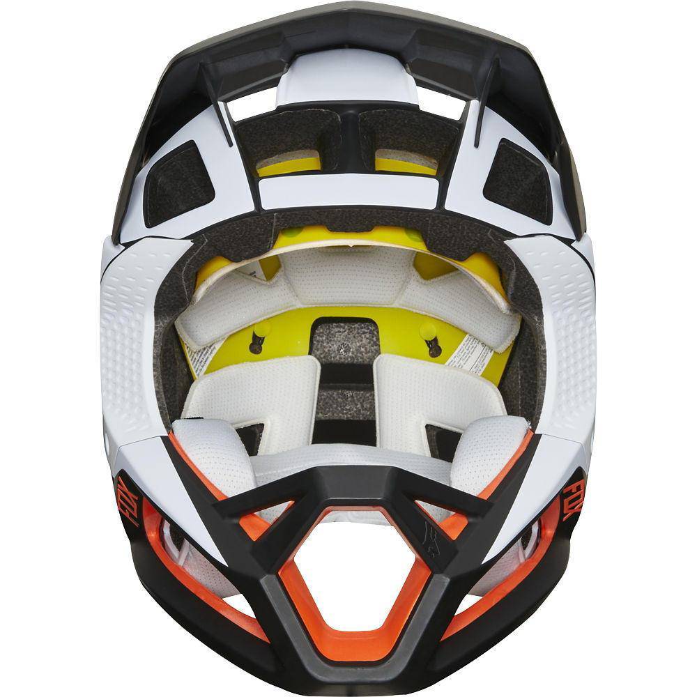 Casco Bicicleta Proframe Gothik Negro Blanco Naranjo Fox Racing - Rideshop