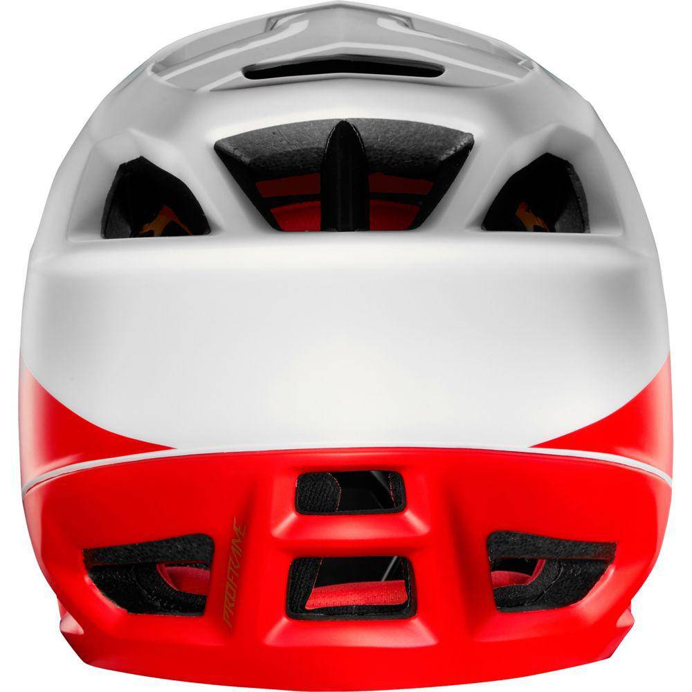 Casco Bicicleta Proframe Pistol Blanco Negro Rojo Fox Racing. - Rideshop