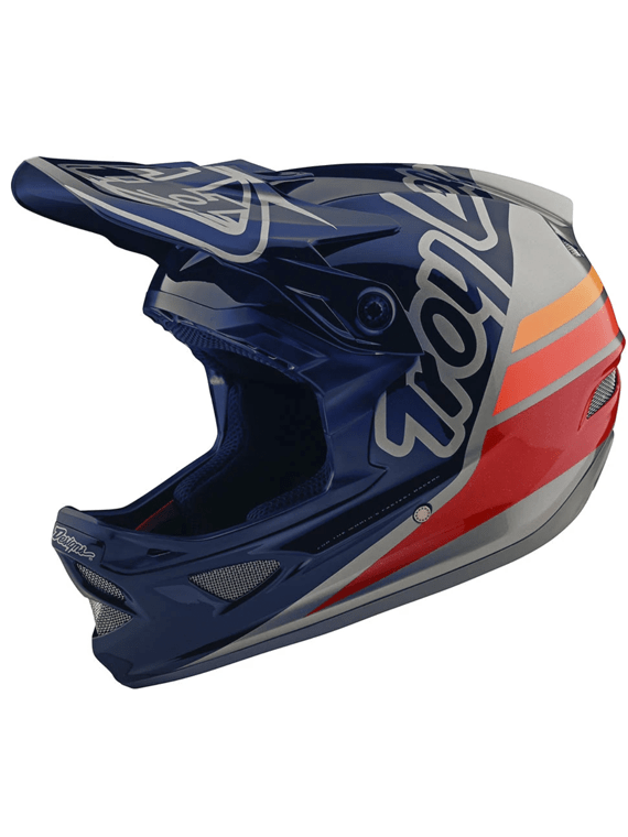 Casco D3 Fiberlite Silhouette Navy Silver Troy Lee - Rideshop