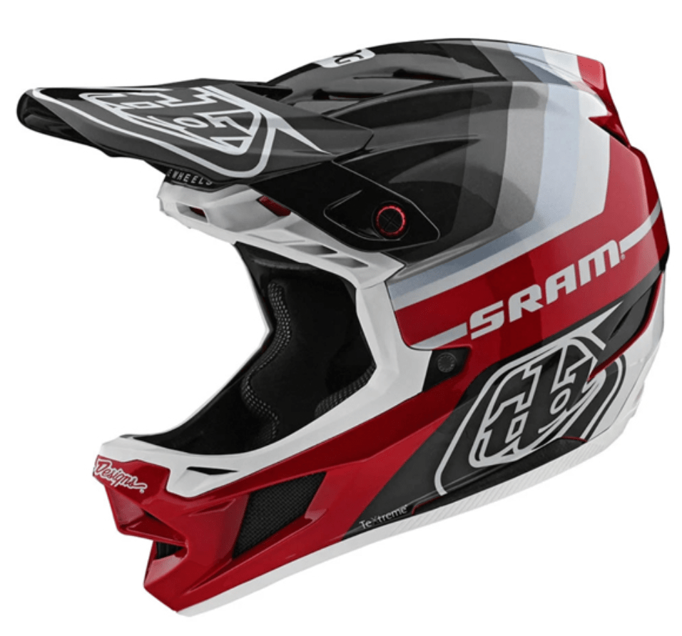 Casco D4 Carbon Mirage Sram Black Red Troy Lee Designs - Rideshop
