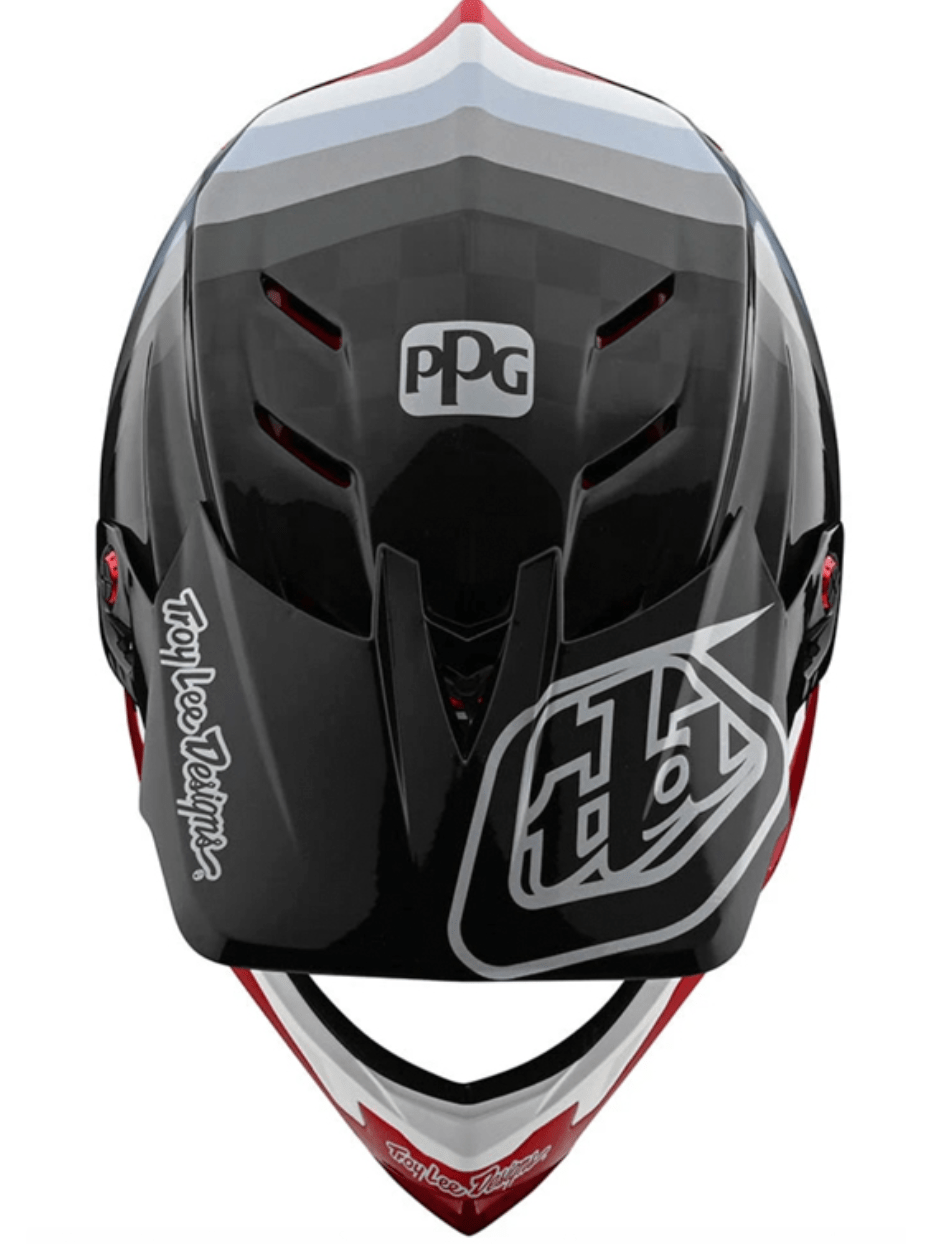 Casco D4 Carbon Mirage Sram Black Red Troy Lee Designs - Rideshop