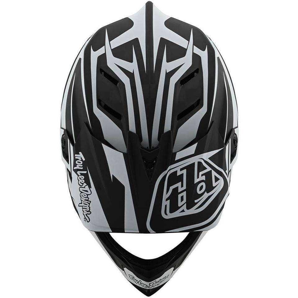 Casco D4 Carbon Slash Black White Troy Lee - Rideshop
