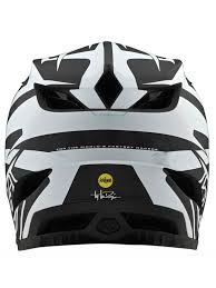 Casco D4 Carbon Slash Black White Troy Lee - Rideshop
