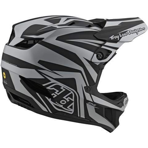 Casco D4 Composite Slash Black Silver Troy Lee - Rideshop