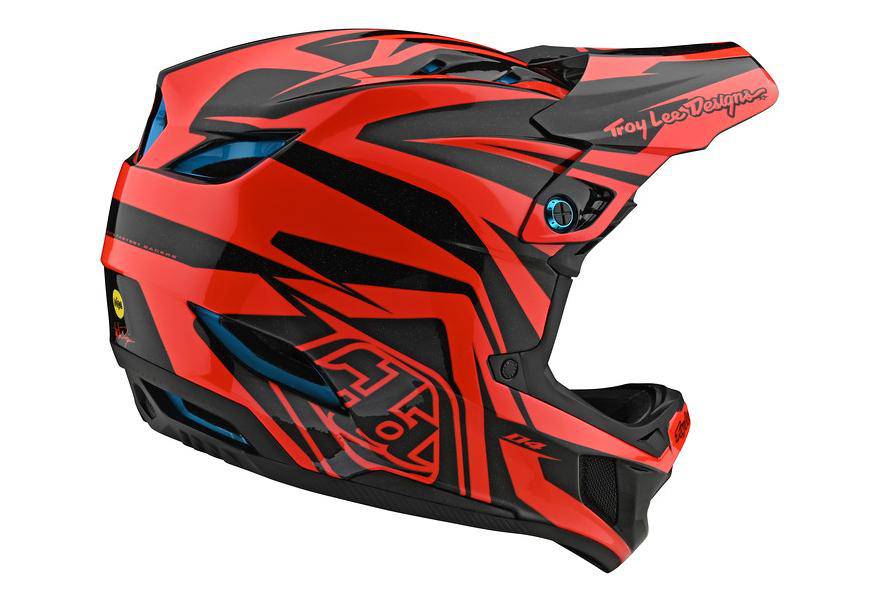 Casco D4 Composite Slash Orange Black Troy Lee - Rideshop