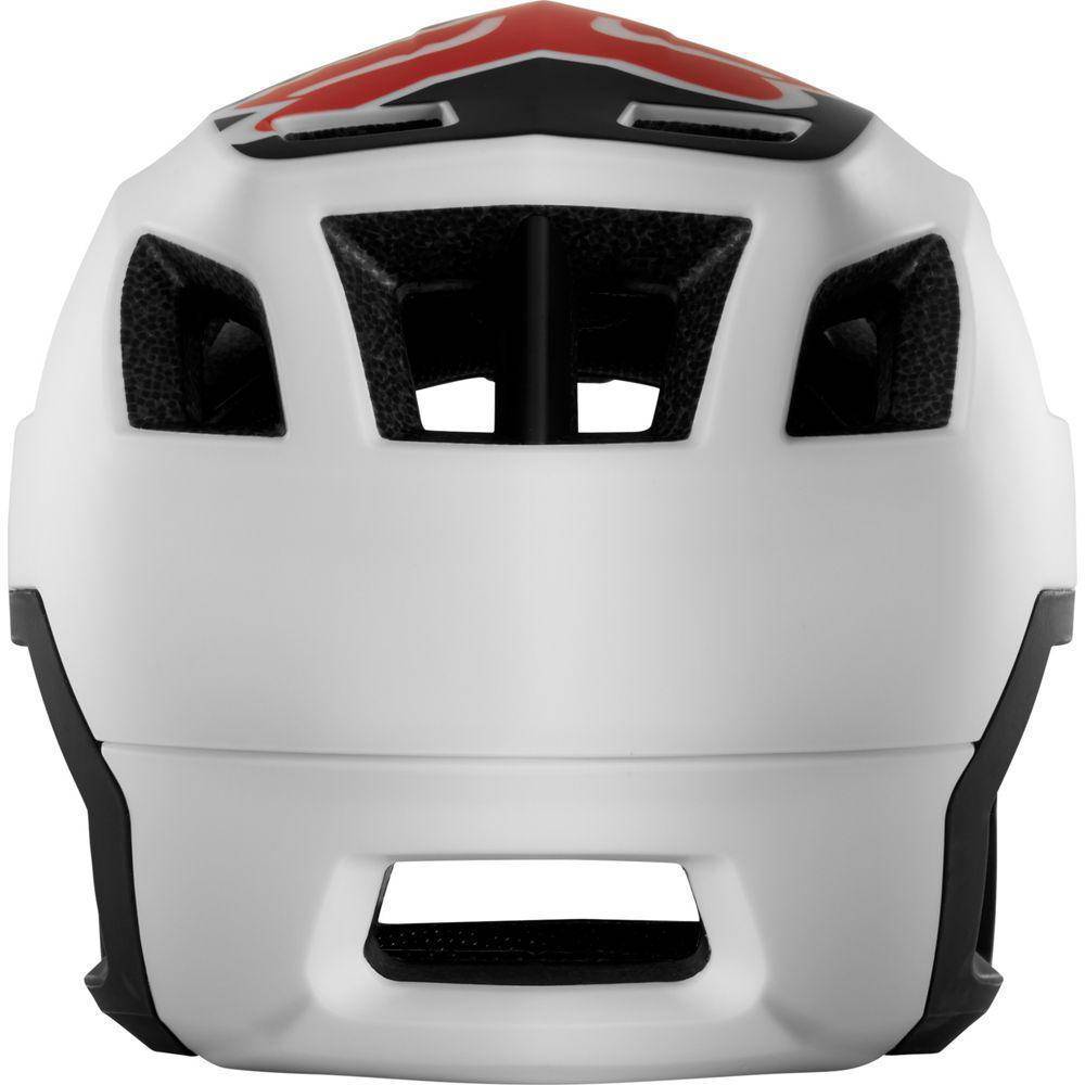 Casco de Bicicleta Dropframe Blanco Negro Fox Racing- - Rideshop