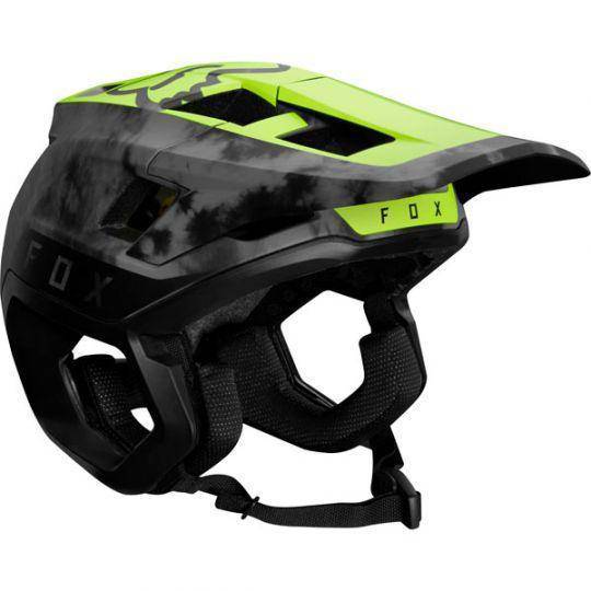 Casco de Bicicleta Dropframe Pro Amarillo Fluor Fox Racing - Rideshop