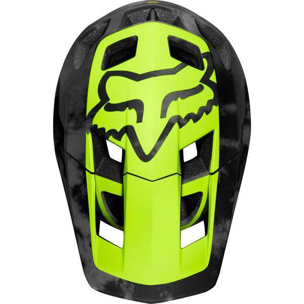 Casco de Bicicleta Dropframe Pro Amarillo Fluor Fox Racing - Rideshop