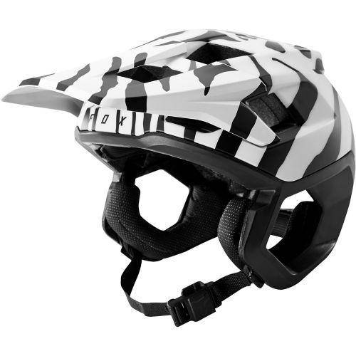 Casco de Bicicleta Dropframe Zebra Negro Fox Racing - Rideshop