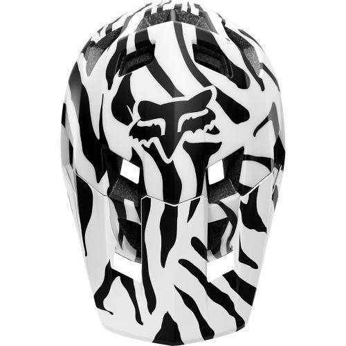 Casco de Bicicleta Dropframe Zebra Negro Fox Racing - Rideshop