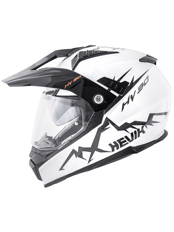 Casco Hevik Hv30 Montauk Blanco/Plata - Rideshop
