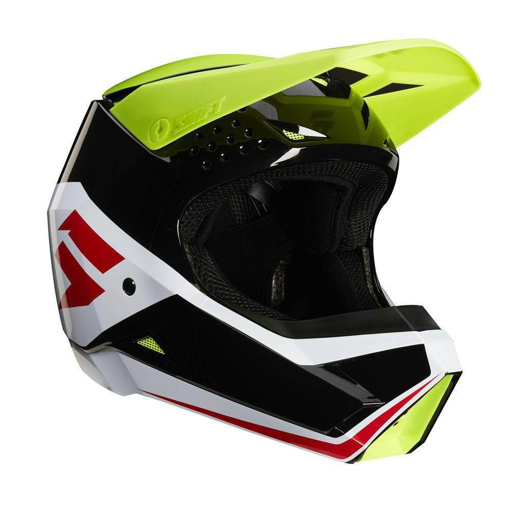 Casco Moto Niño White Label Race Amarillo Fluor 2020 Shift - Rideshop