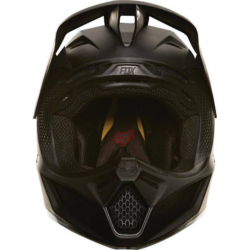 Casco Moto V3 Matte Carbon Negro Opaco Fox Racing - Rideshop