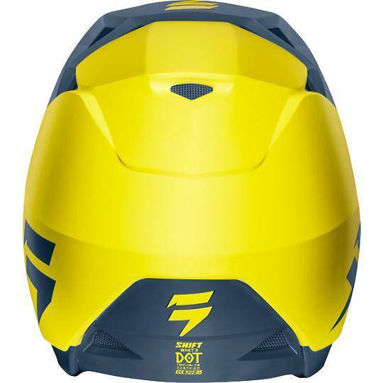 Casco Moto White Amarillo Azul Shift - Rideshop