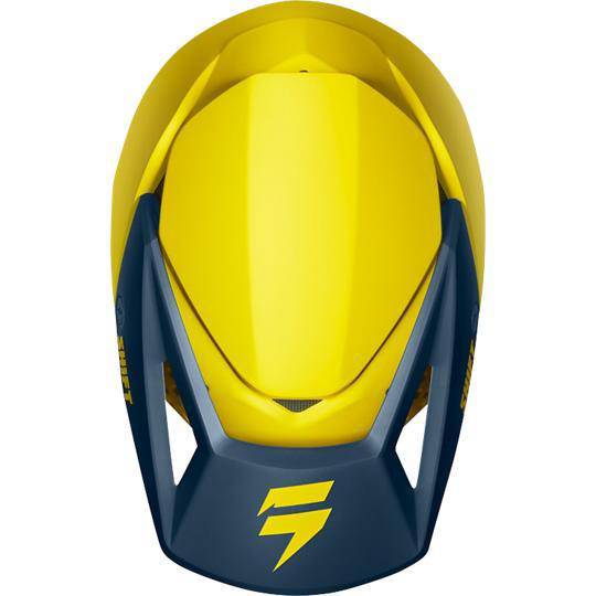 Casco Moto White Amarillo Azul Shift - Rideshop