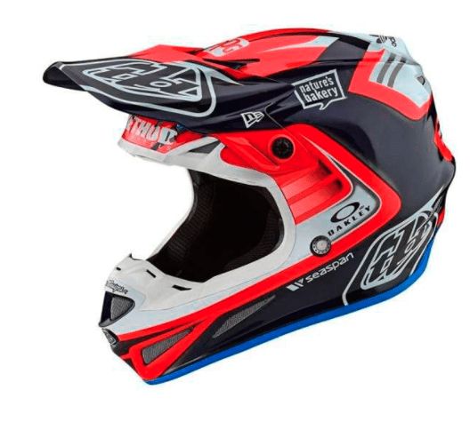 Casco Se4 Ece Carbon Flash Team Blue/Red Troy Lee Designs - Rideshop
